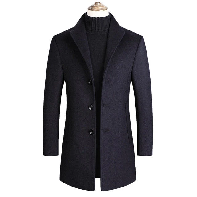 Morkvarg - Elegante Cappotto Invernale Lungo Con Bottoni - Image 3