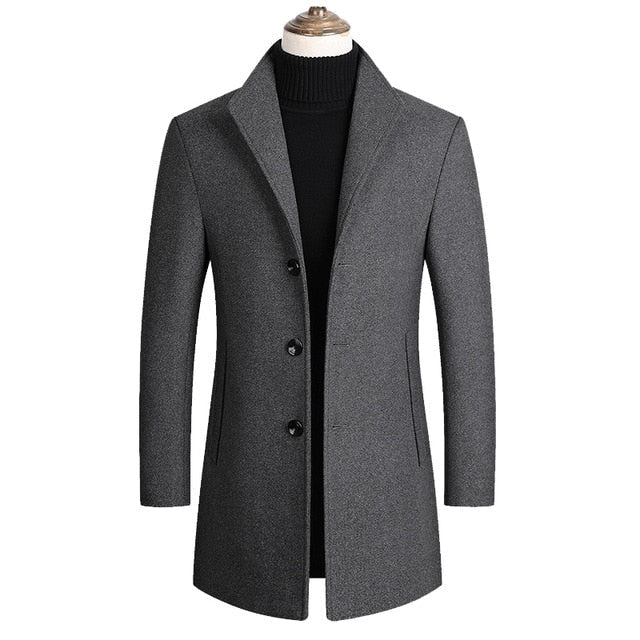 Morkvarg - Elegante Cappotto Invernale Lungo Con Bottoni - Image 4