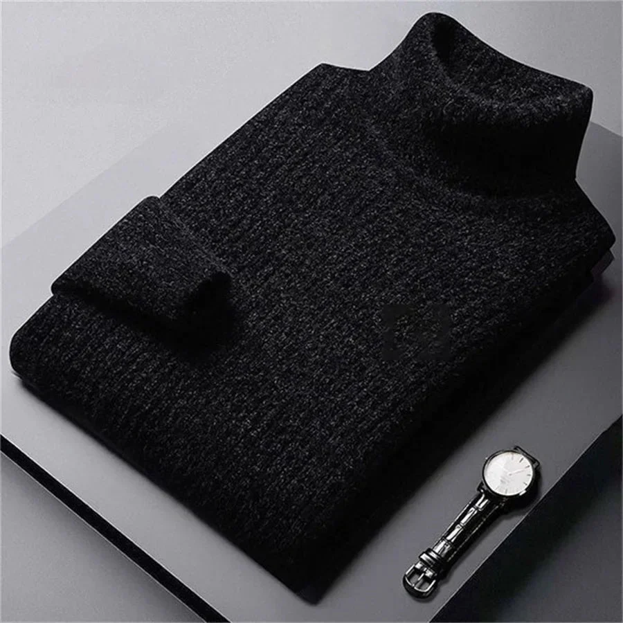Morteza - Maglione Classico a Collo Alto - Image 2