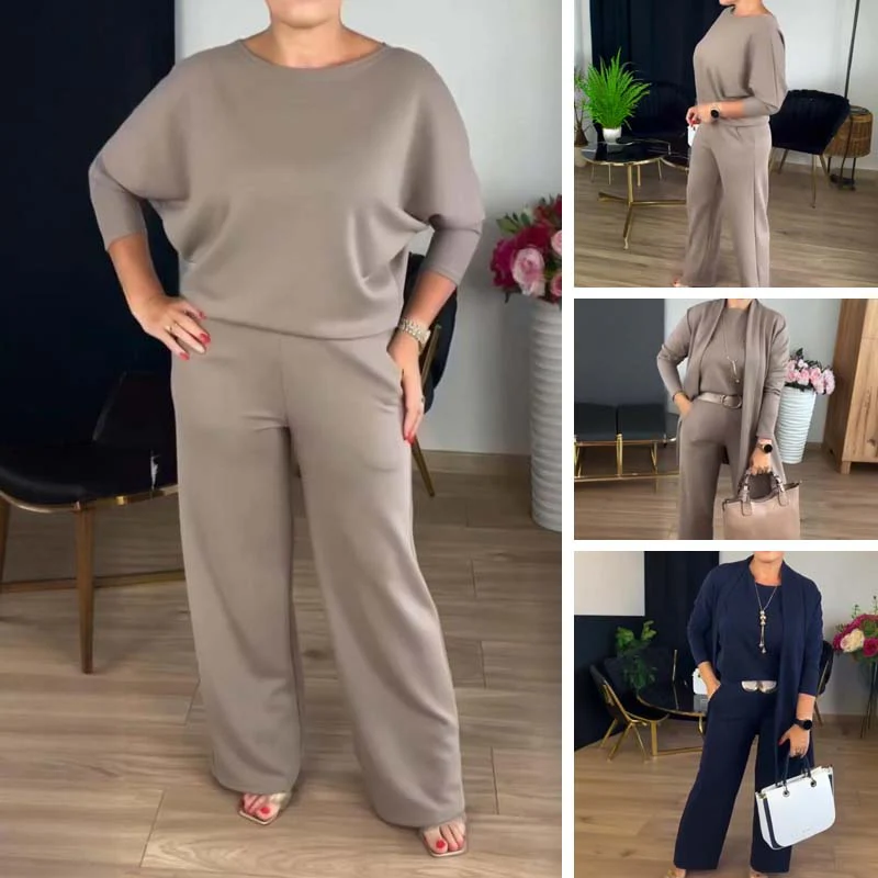 Mouna - Elegante Set Di 3 Capi Con Cardigan Lungo - Image 3