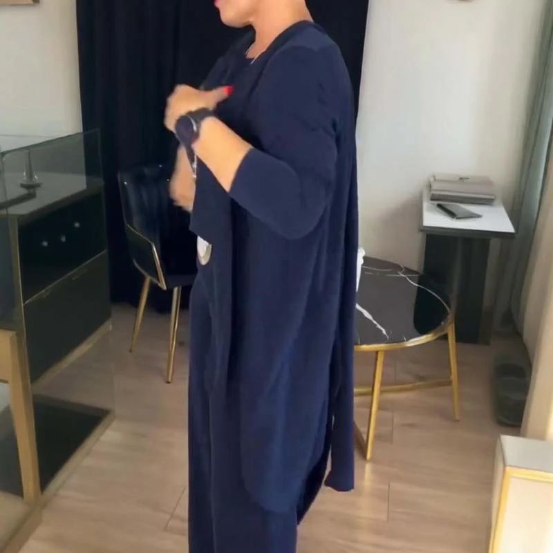 Mouna - Elegante Set Di 3 Capi Con Cardigan Lungo - Image 8