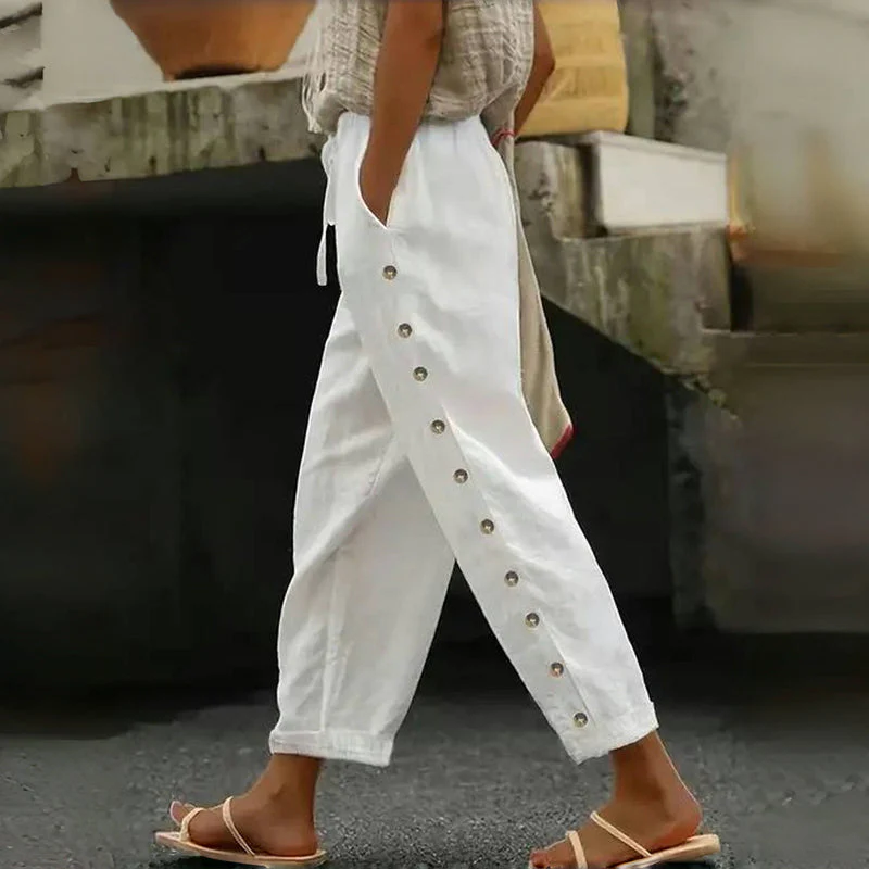 Mutandi - Pantaloni Casual Con Elegante Bottone