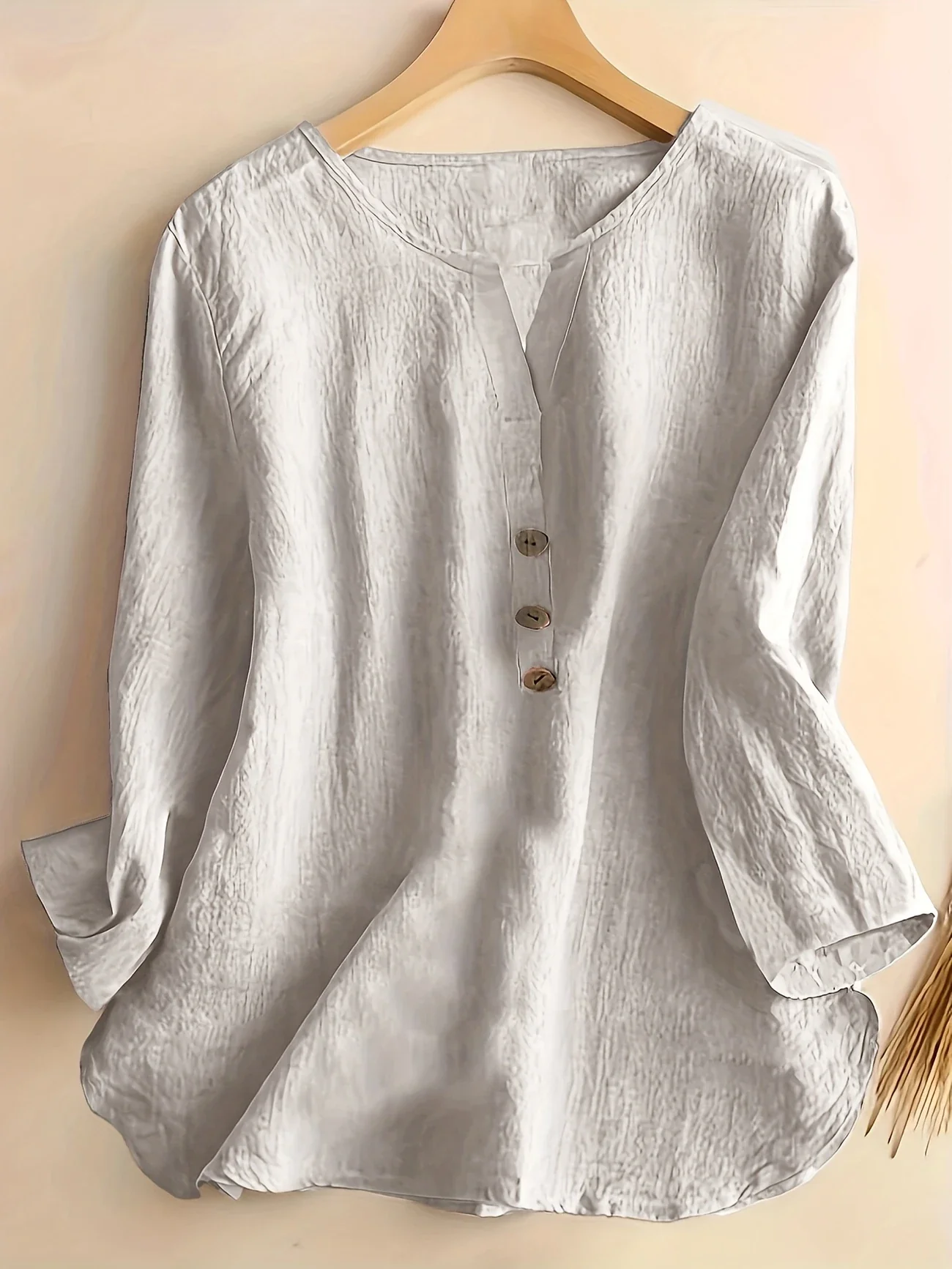 Mykaela - Camicetta Casuale In Cotone E Lino - Image 15