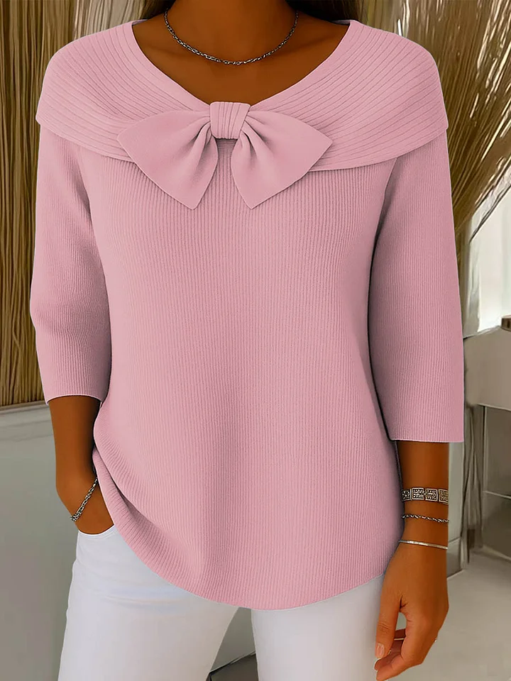 Mylie - Maglione Lavorato a Maglia Con Scollo Rotondo - Image 2