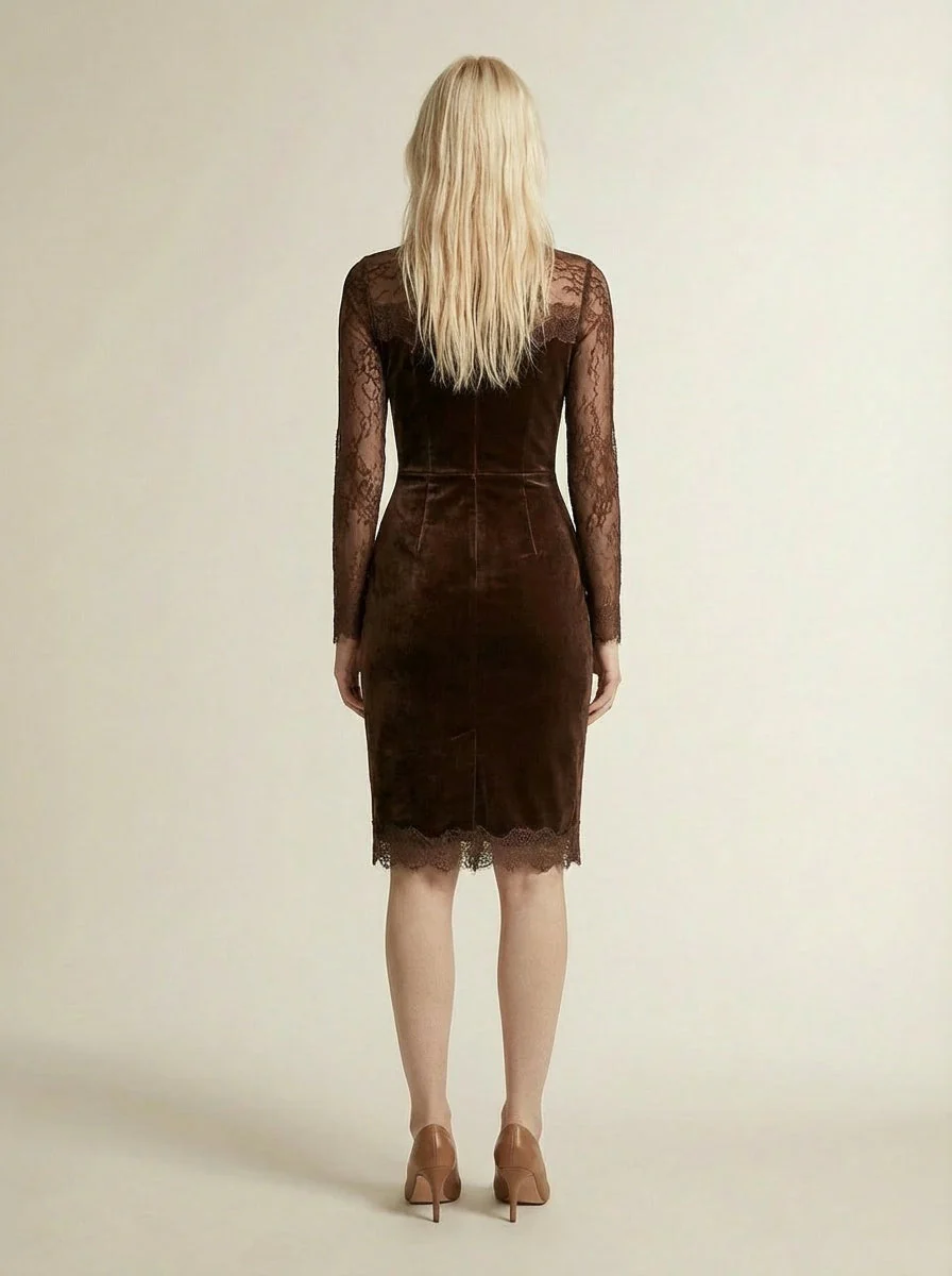 Nadiya - Miniabito con Pizzo Raffinato - Image 6
