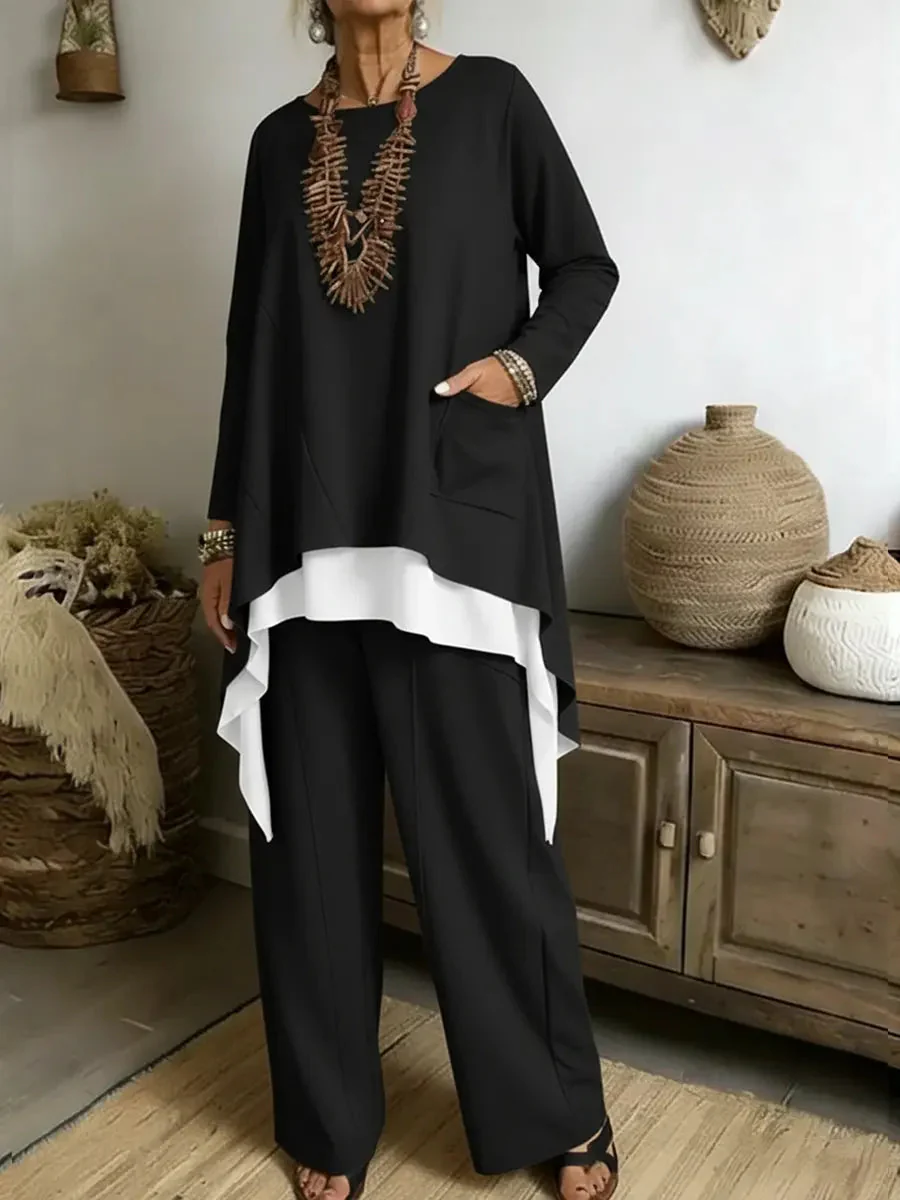 Naelia - Elegante Set Composto Da Due Pezzi