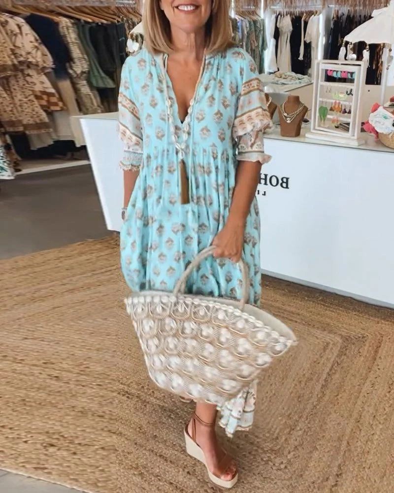Nailya - Casual Stampato Abito