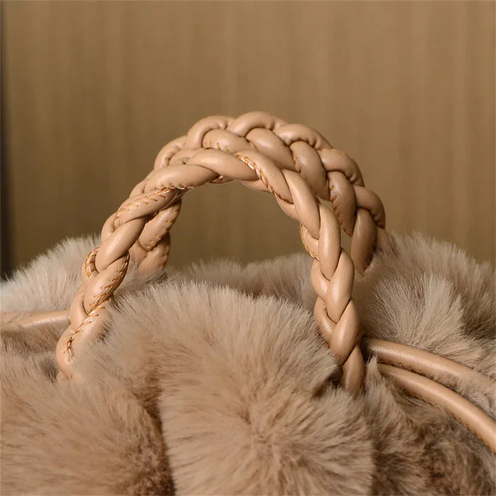 Narnia - Borsa a Tracolla in Peluche Color Zucca - Image 10
