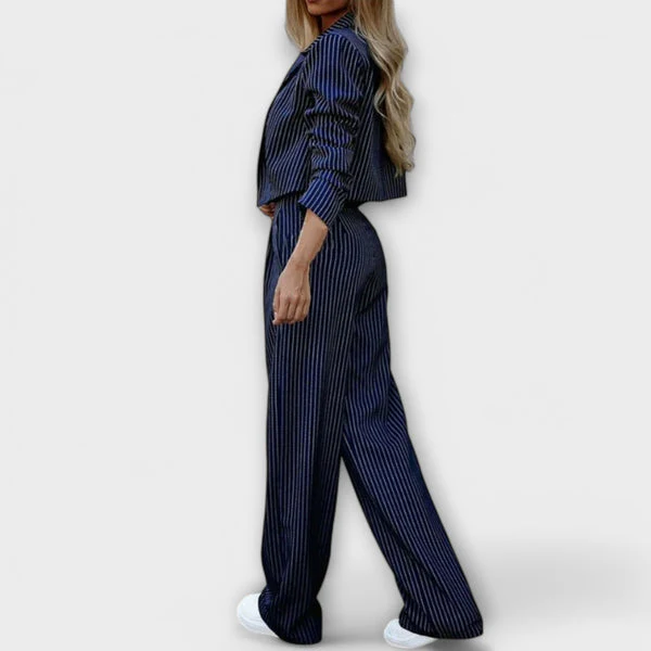 Narya - Elegante set a Righe con Giacca e Pantaloni - Image 6