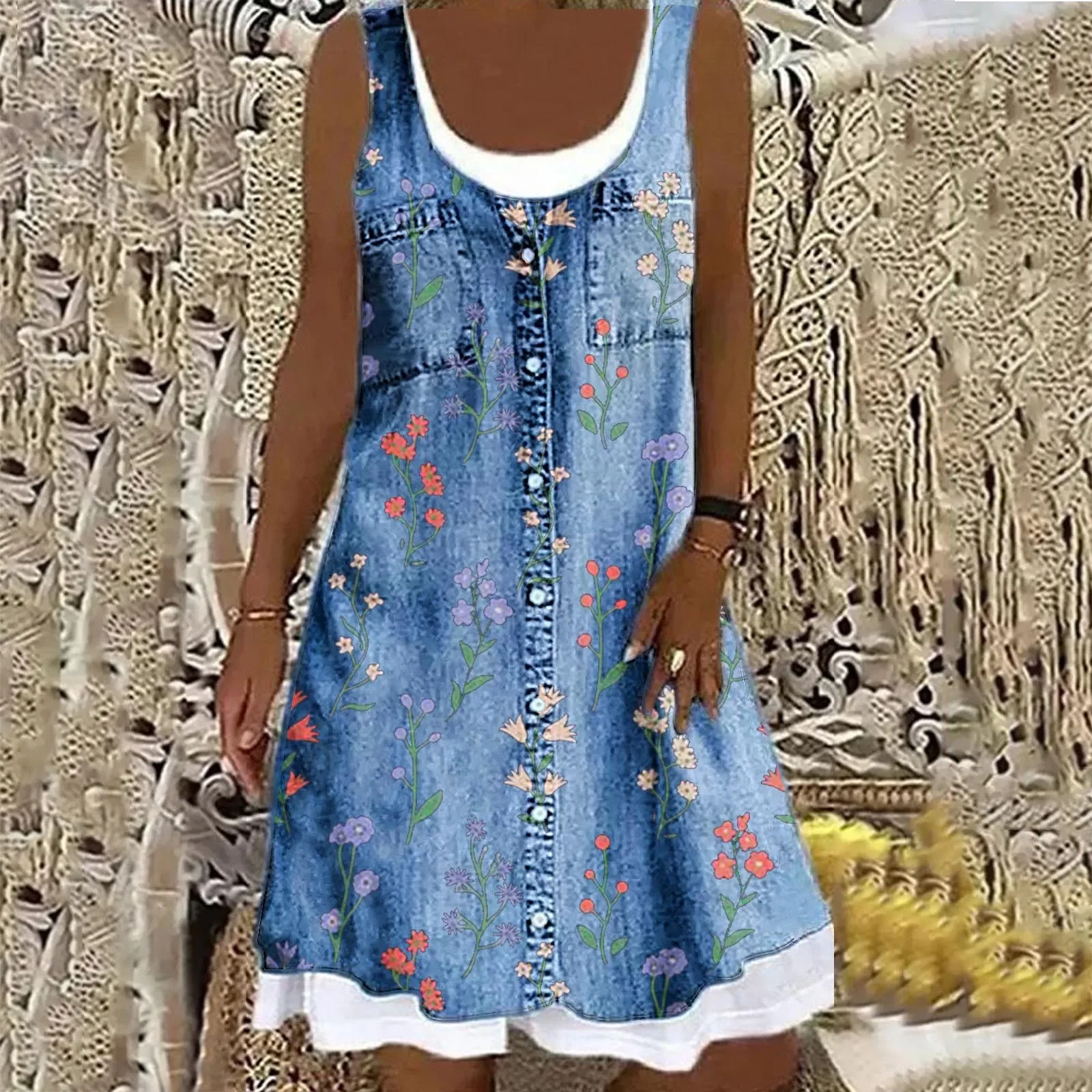 Natasza - Abito in Denim Morbido ed Elegante - Image 4