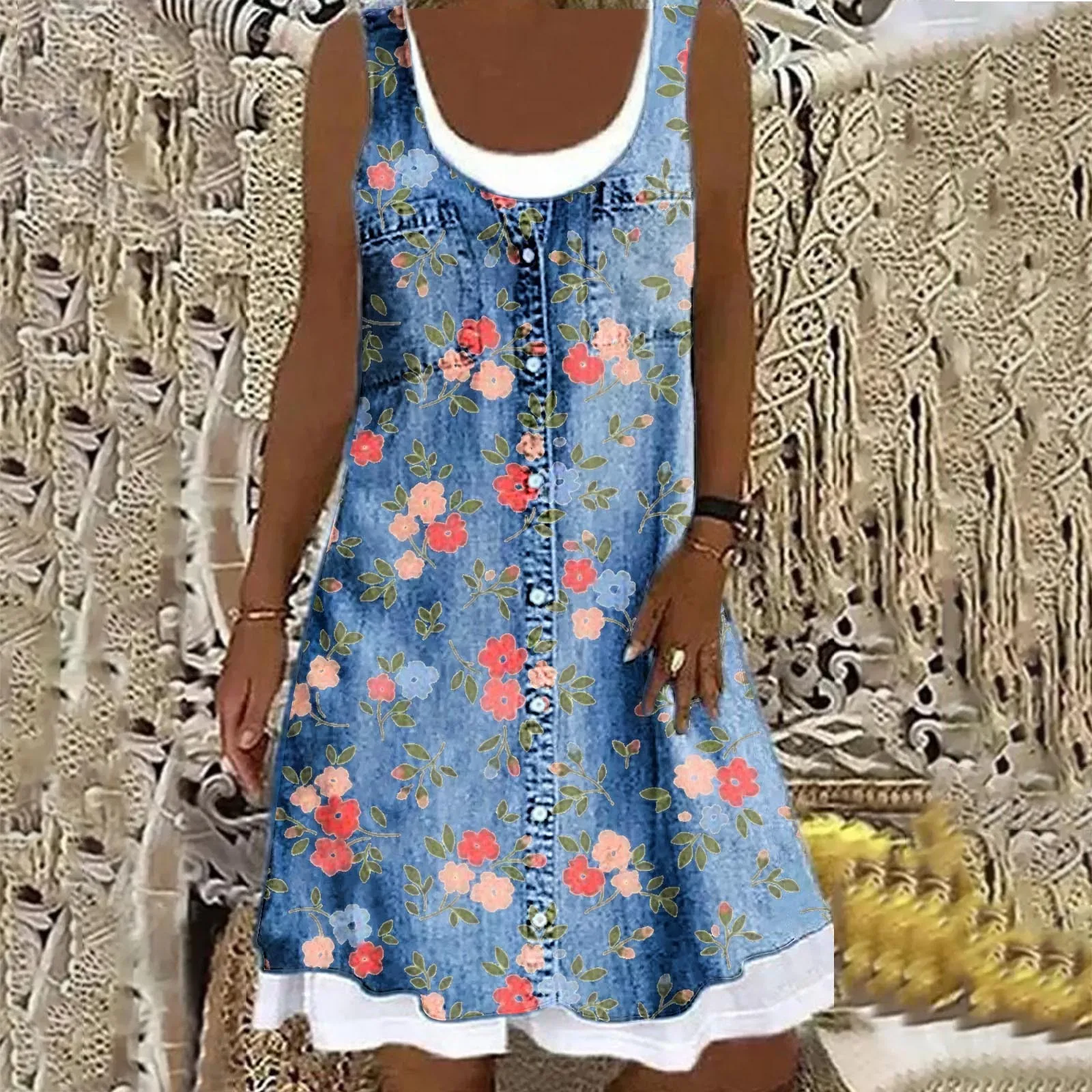 Natasza - Abito in Denim Morbido ed Elegante - Image 5