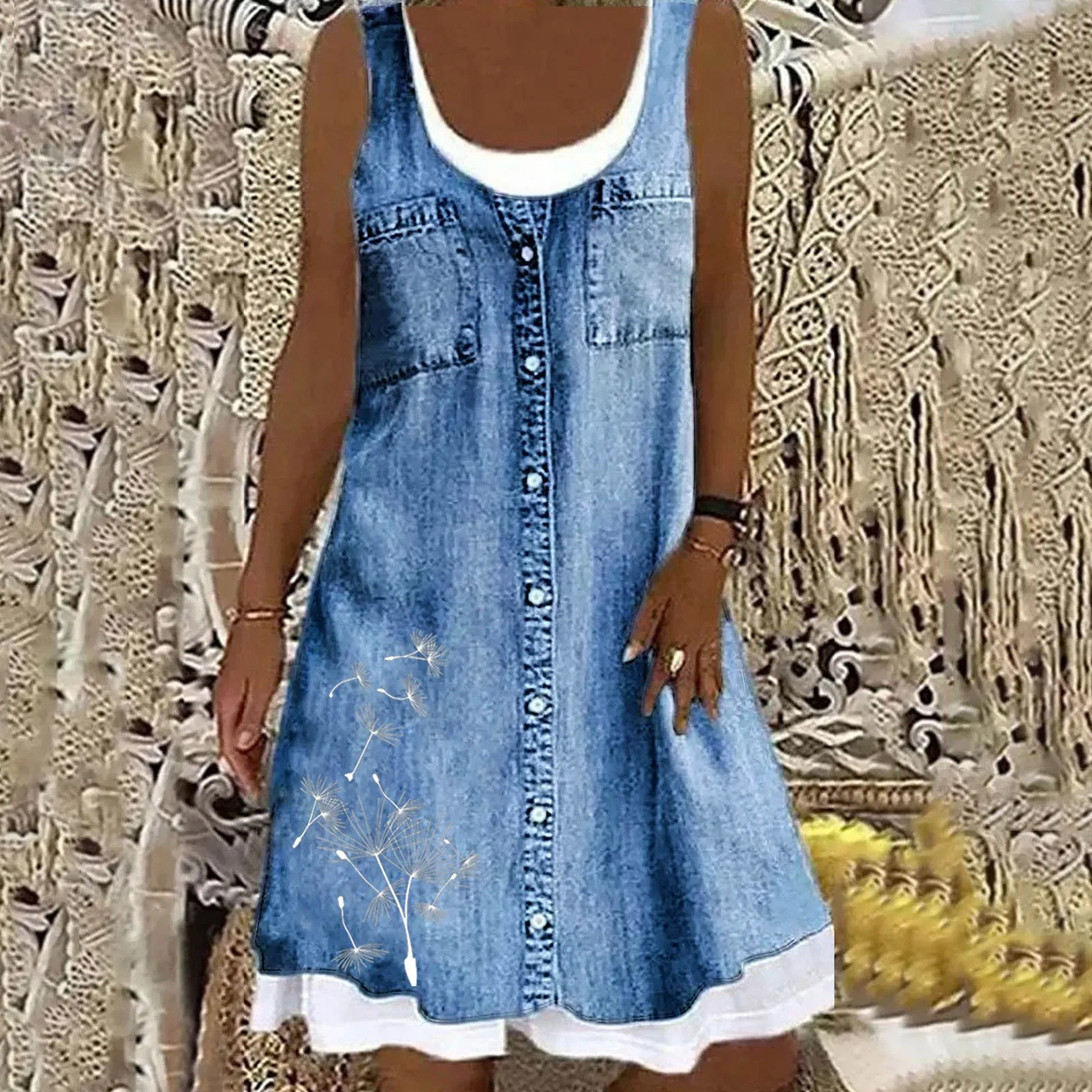 Natasza - Abito in Denim Morbido ed Elegante - Image 7
