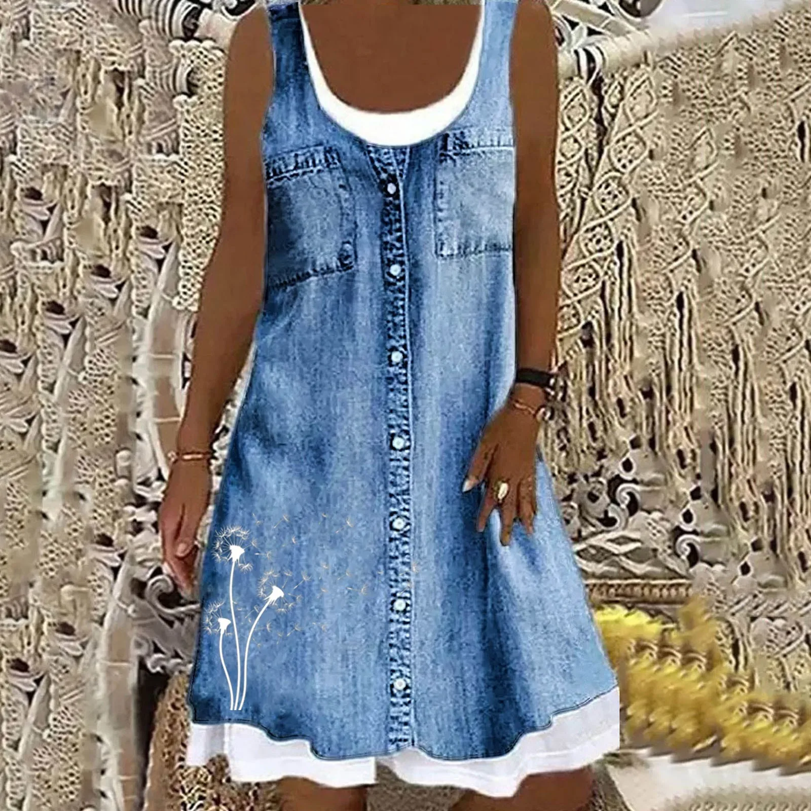 Natasza - Abito in Denim Morbido ed Elegante - Image 9