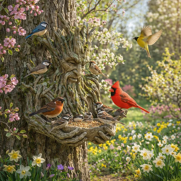 NatureHold - Una Scultura Per l'alimentazione Degli Uccelli Integrata Nell'albero - Image 2