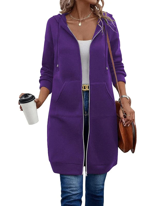 Nayvah - Felpa Con Cappuccio e Maniche Lunghe Con Zip