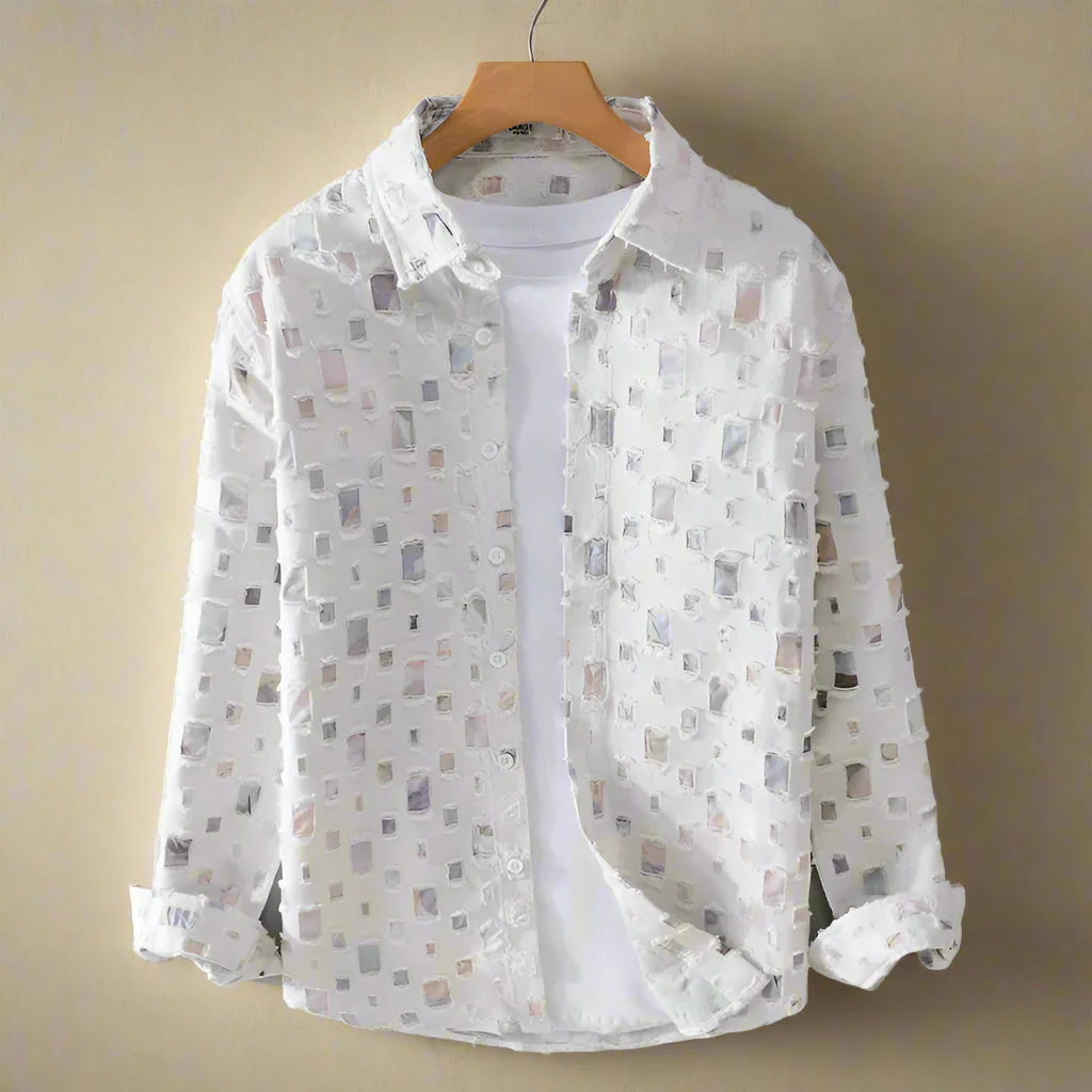Nazirah - Elegante Camicia Con Mosaico