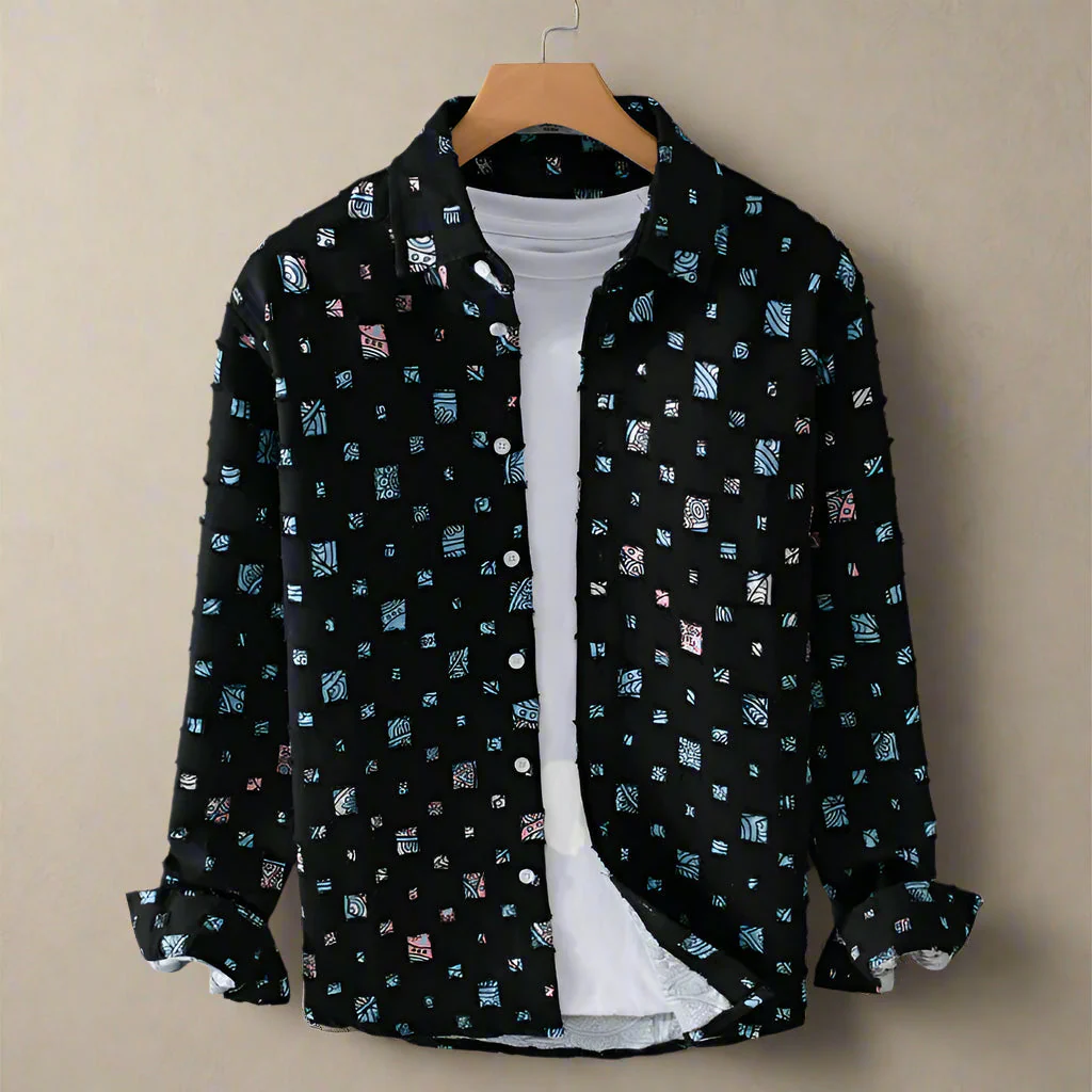 Nazirah - Elegante Camicia Con Mosaico - Image 2