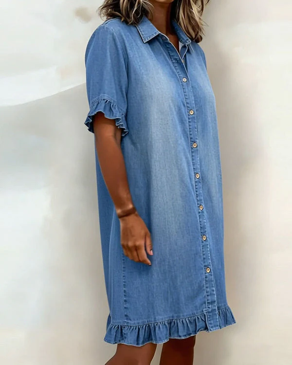 Ndapewa - Comodo Abito in Denim Con un Taglio Che Valorizza la Figura - Image 4