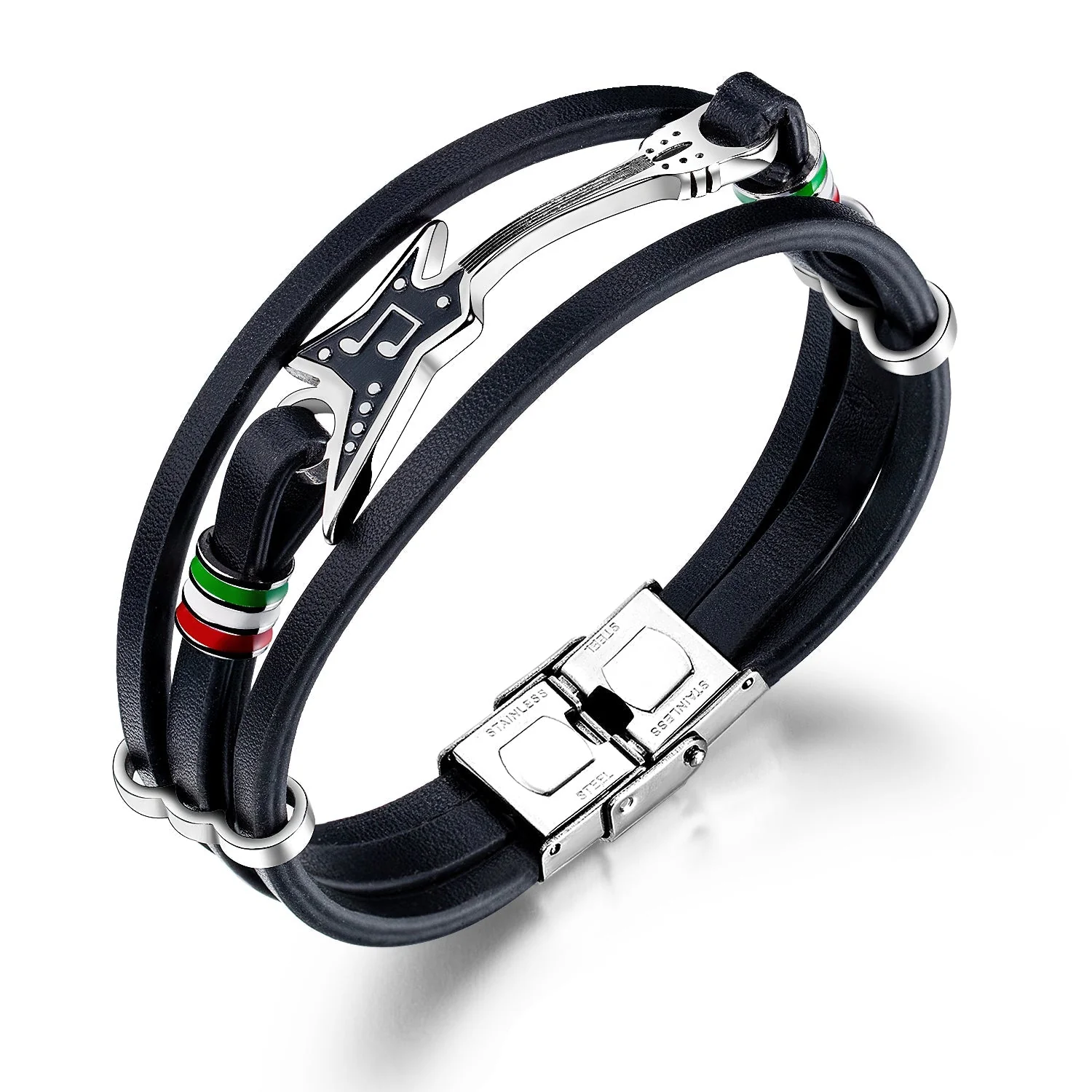 Nebil - Bracciale Unico fatto a mano in Pelle di Alta Qualità - Image 4