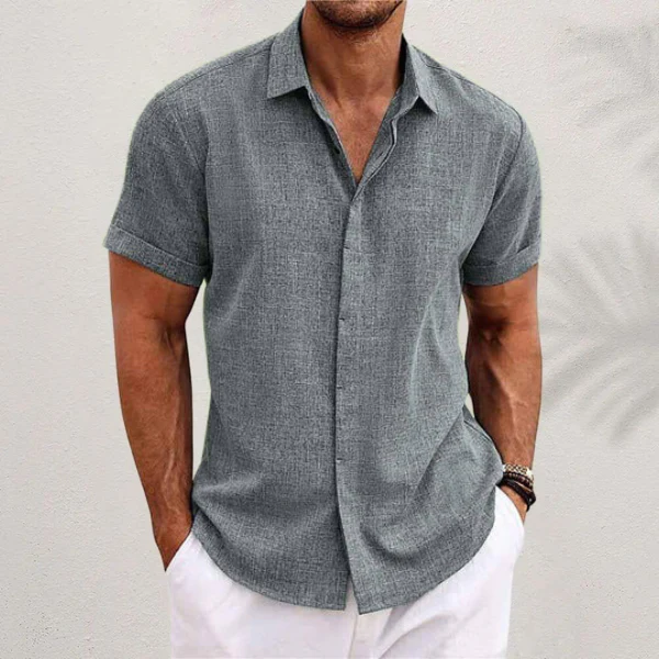 Neftali - Camicia Classica in Lino - Image 4