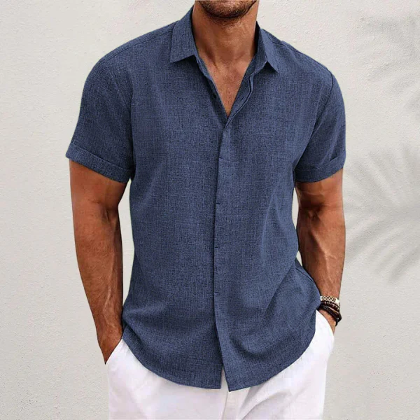 Neftali - Camicia Classica in Lino - Image 5