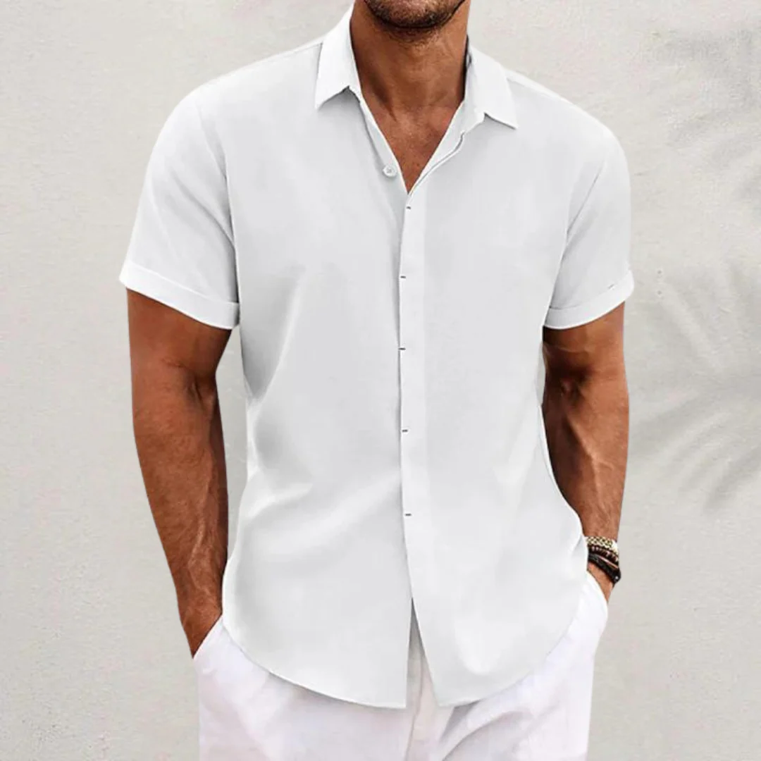 Neftali - Camicia Classica in Lino - Image 6