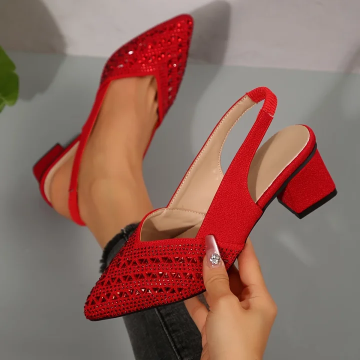 Nehama - Elegante Sandalo Con Punta Affusolata - Image 4