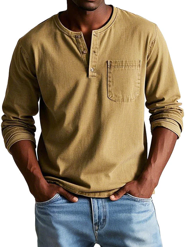 Neil - Camicia Vintage A Maniche Lunghe - Image 3