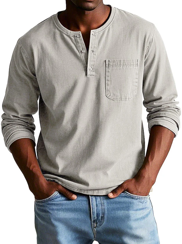 Neil - Camicia Vintage A Maniche Lunghe - Image 5