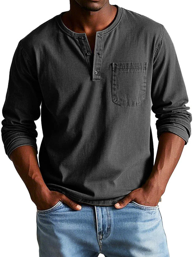 Neil - Camicia Vintage A Maniche Lunghe - Image 6