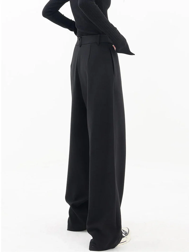 Nela - Pantaloni Sartoriali a Vita Alta Con Fondo Asimmetrico - Image 6