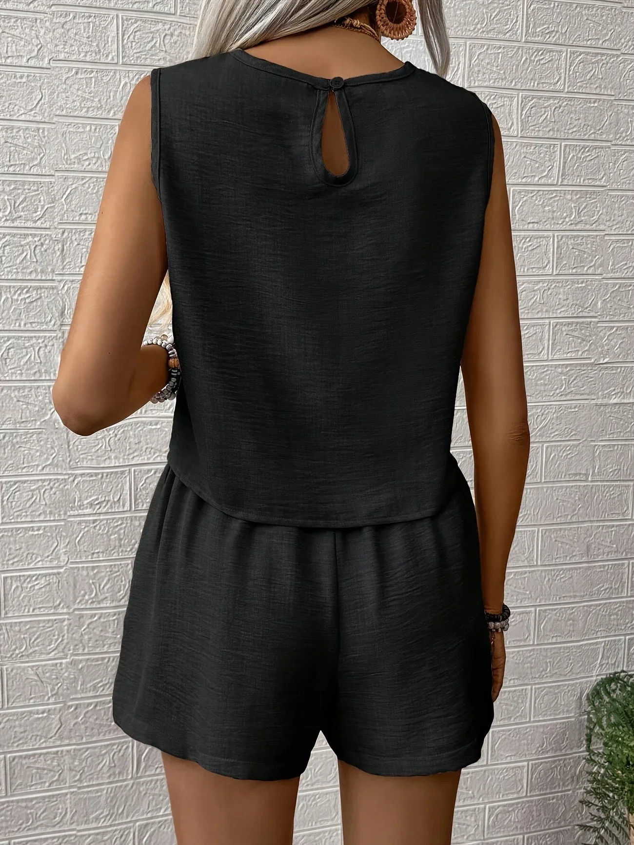Nella - Top Casuale Senza Maniche e Pantaloncini Impostati - Image 27