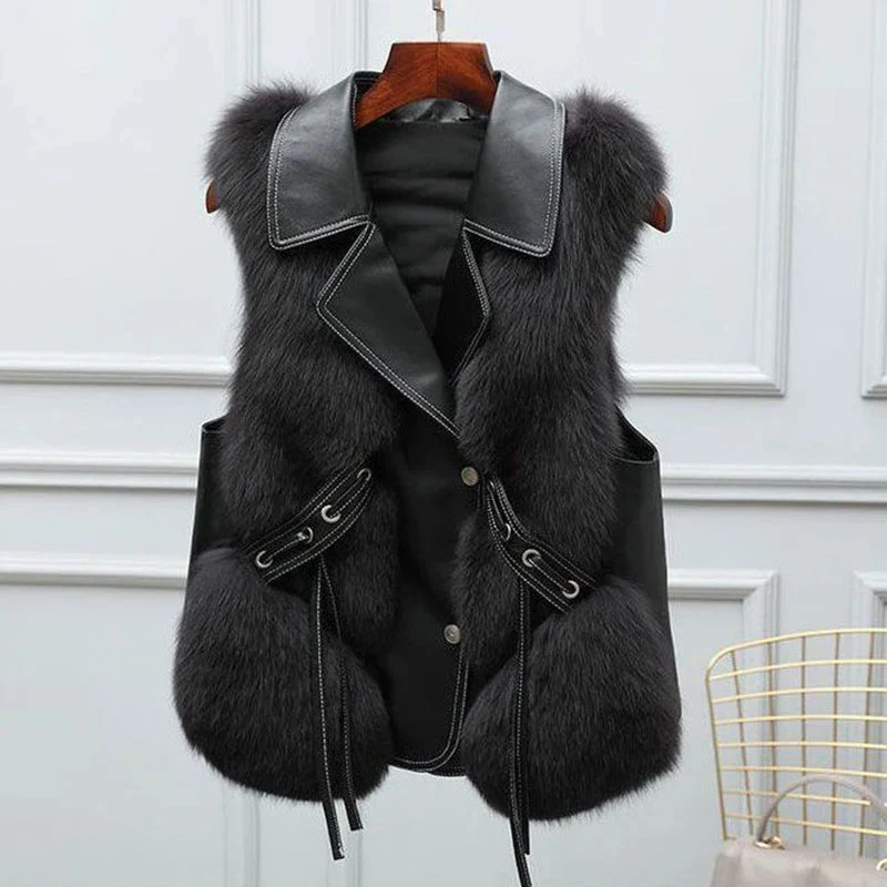 Nereida - Gilet in Pelliccia Ecologica Empress - Image 4