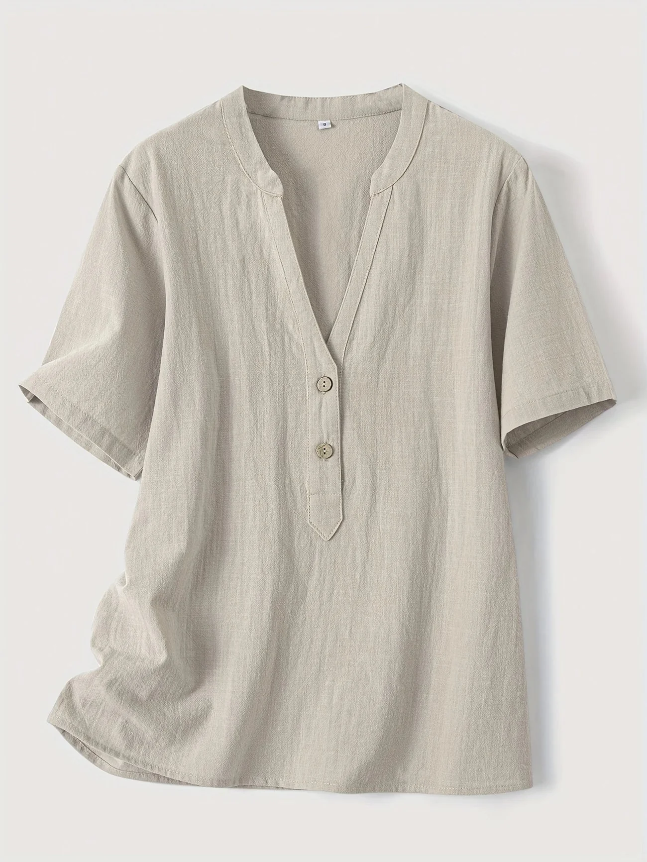 Nerida - Blusa Alla Moda Con Scollo a V e Maniche Corte - Image 6