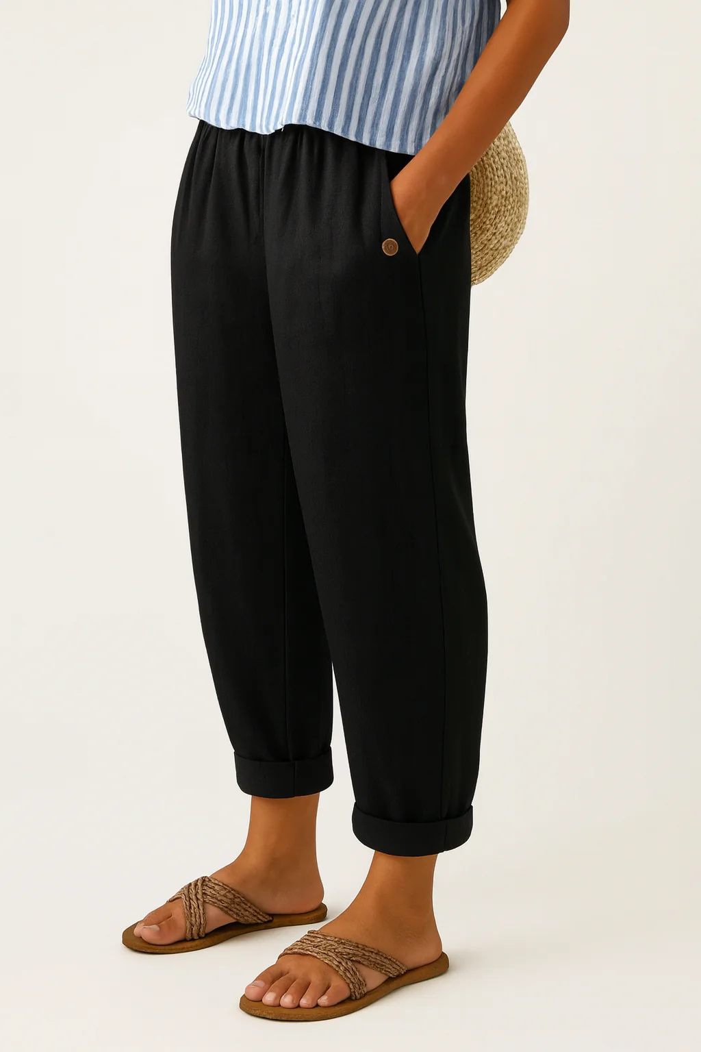 Nerija - Pantaloni Comodi ed Eleganti - Image 7