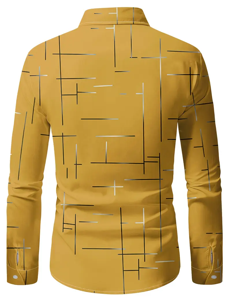 Nerio - Camicia a Maniche Lunghe Con Stampa Geometrica - Image 18