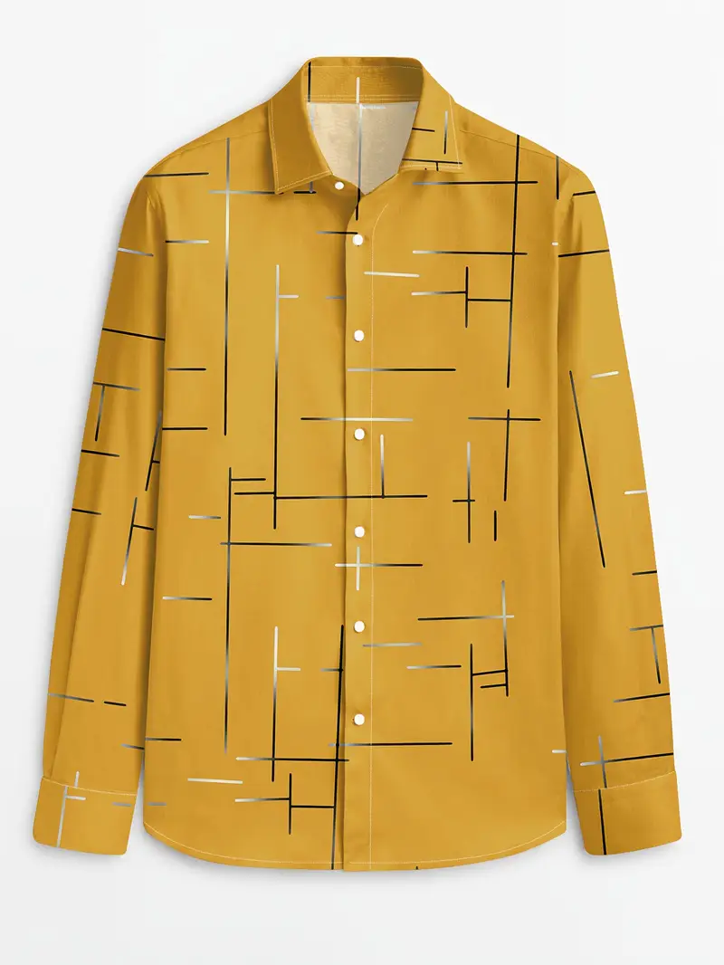 Nerio - Camicia a Maniche Lunghe Con Stampa Geometrica - Image 20