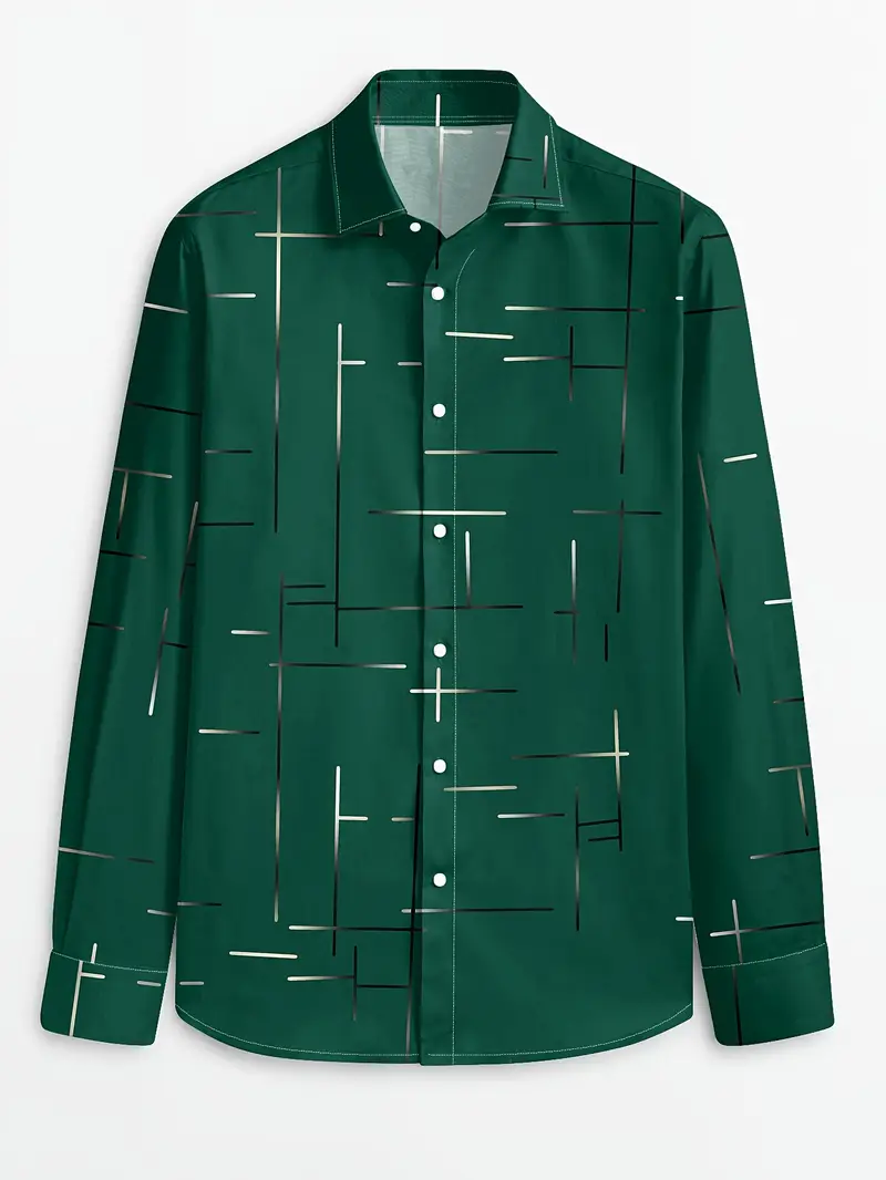 Nerio - Camicia a Maniche Lunghe Con Stampa Geometrica - Image 23