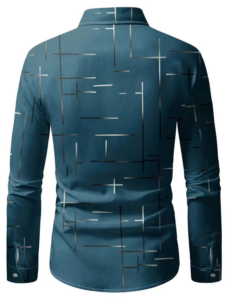 Nerio - Camicia a Maniche Lunghe Con Stampa Geometrica - Image 27