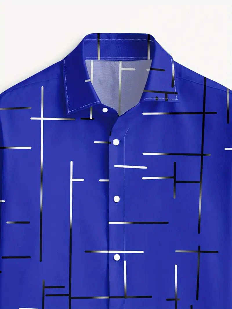 Nerio - Camicia a Maniche Lunghe Con Stampa Geometrica - Image 31
