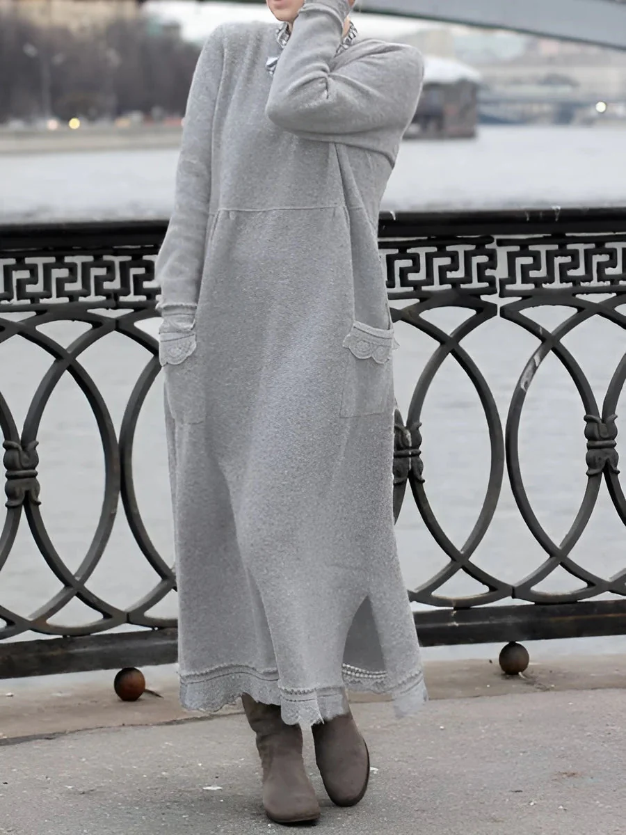 Nesrin - Abito Casual a Maniche Lunghe Con Scollo Rotondo - Image 4