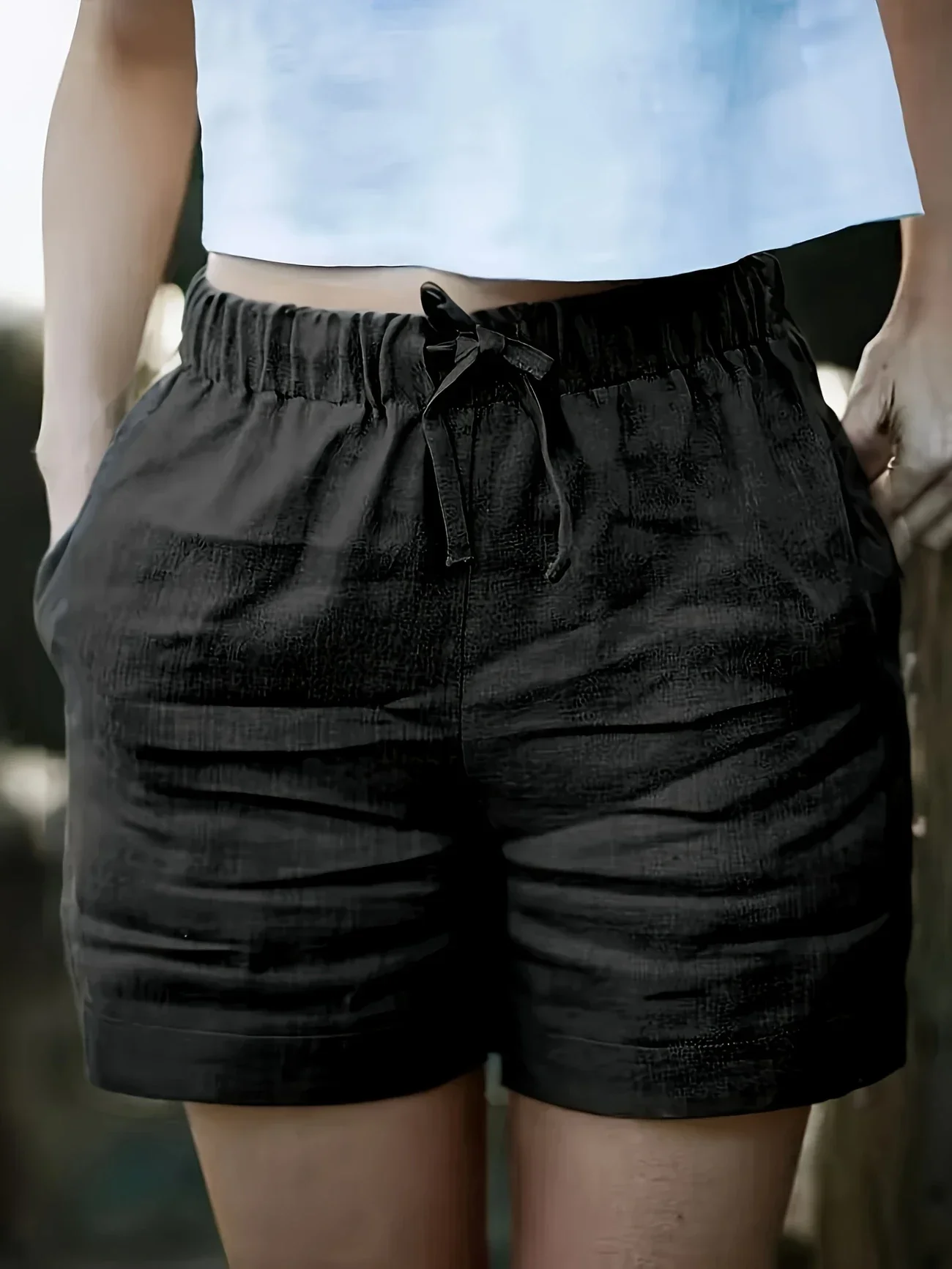 Niamh - Pantaloncini Estivi Casual Con Tasca