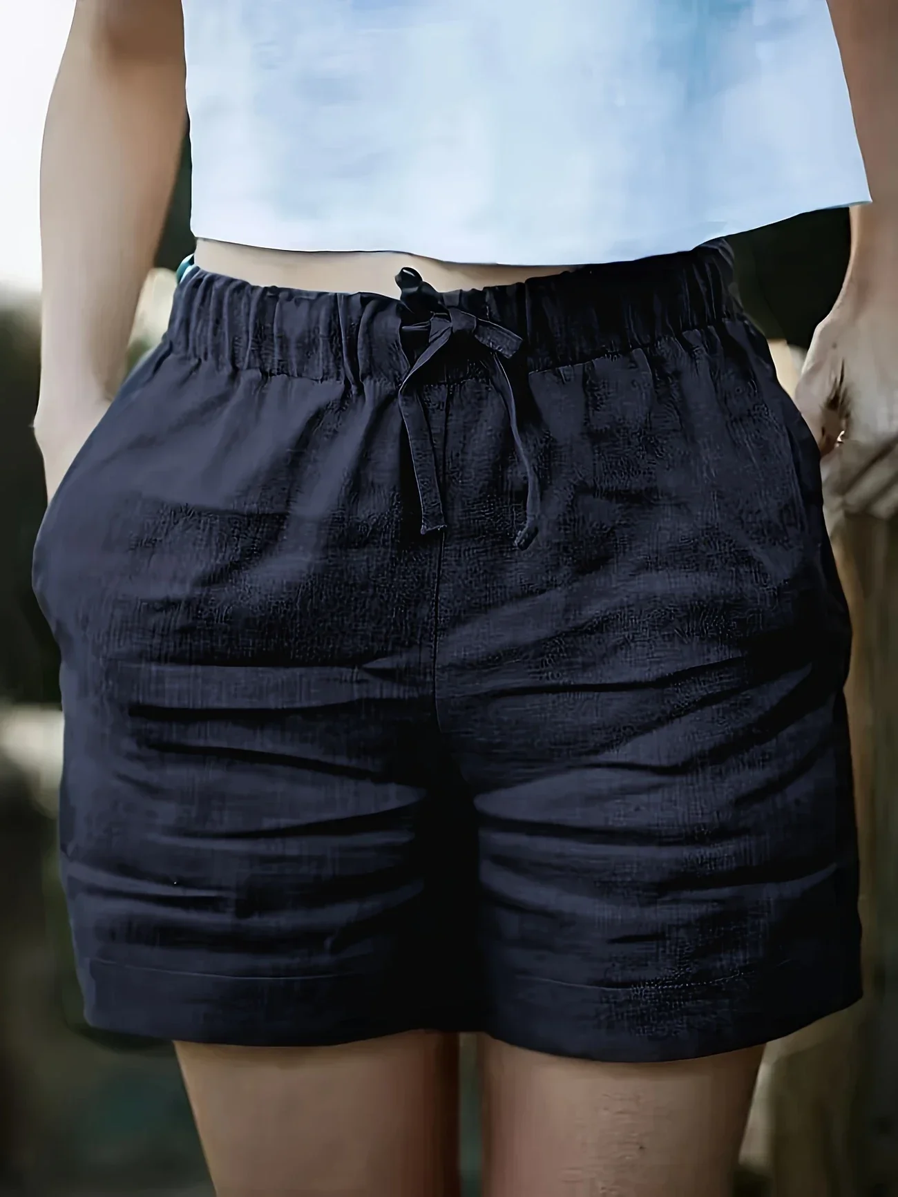 Niamh - Pantaloncini Estivi Casual Con Tasca - Image 3