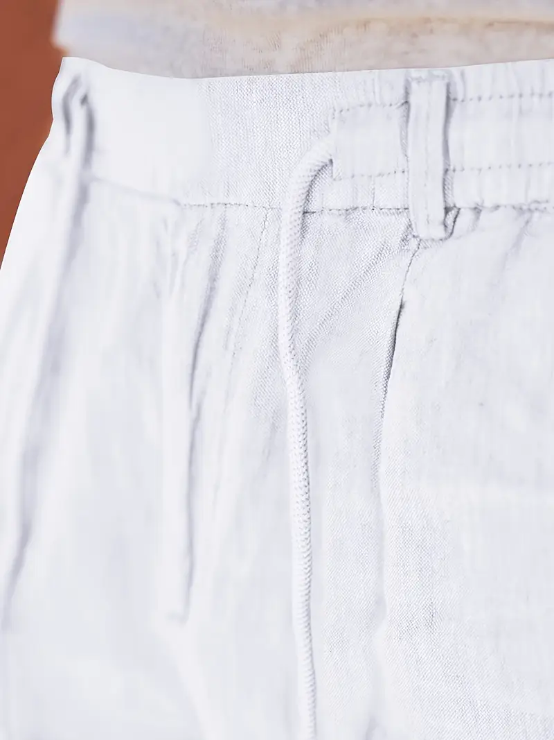 Nichols - Pantaloni Larghi In Lino Con Coulisse - Image 17