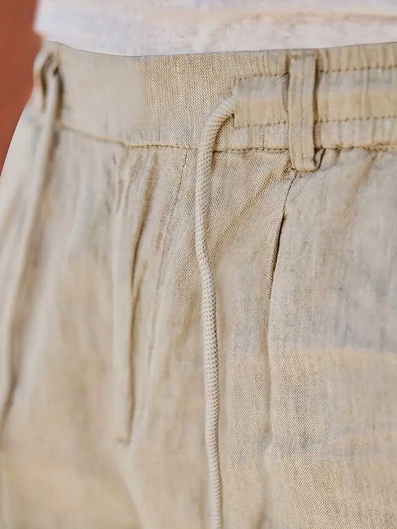 Nichols - Pantaloni Larghi In Lino Con Coulisse - Image 22