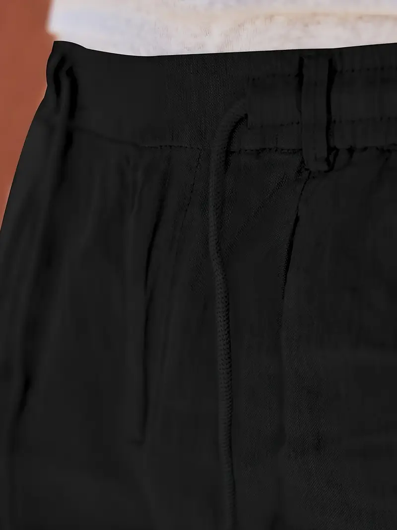 Nichols - Pantaloni Larghi In Lino Con Coulisse - Image 35