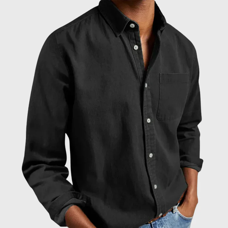 Nikolaj - Camicia a Maniche Lunghe Con Taschino Frontale - Image 10