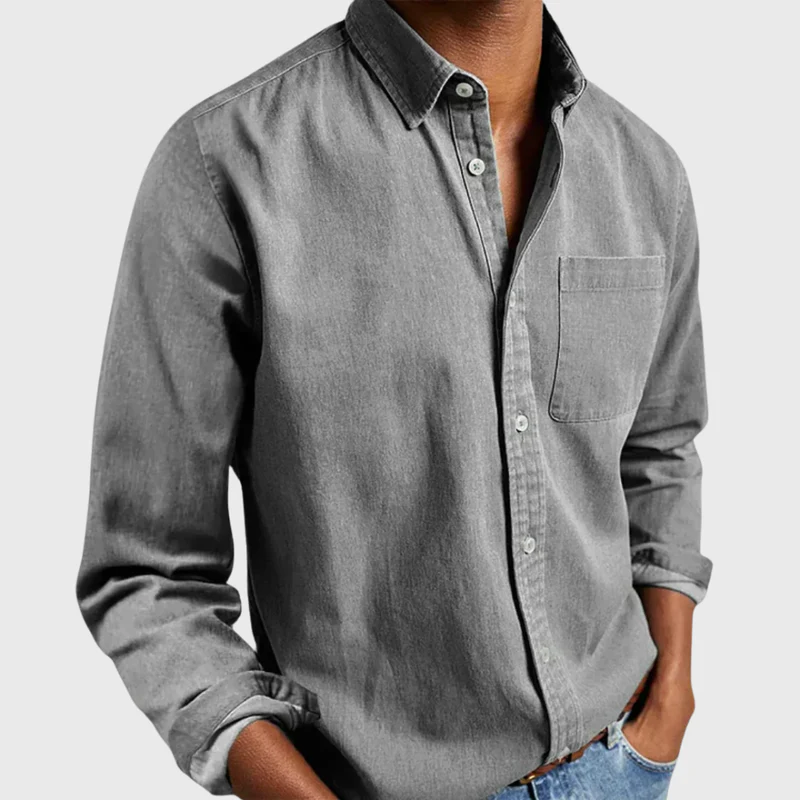 Nikolaj - Camicia a Maniche Lunghe Con Taschino Frontale - Image 6
