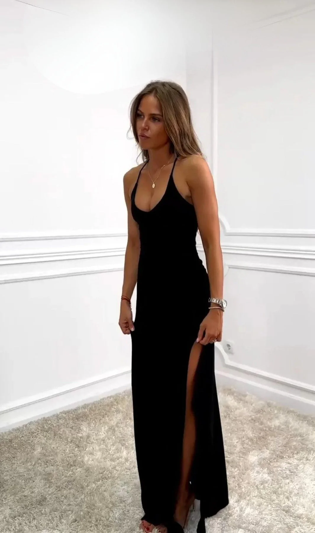Nilessa - Elegante abito lungo senza maniche - Image 4