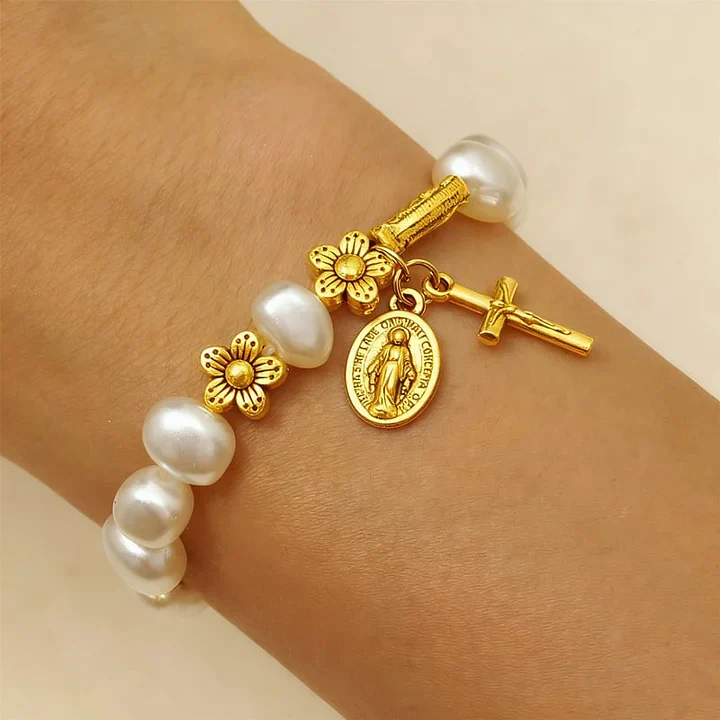 Ninetta - Bracciale con Margherita della Vergine Maria Serenity
